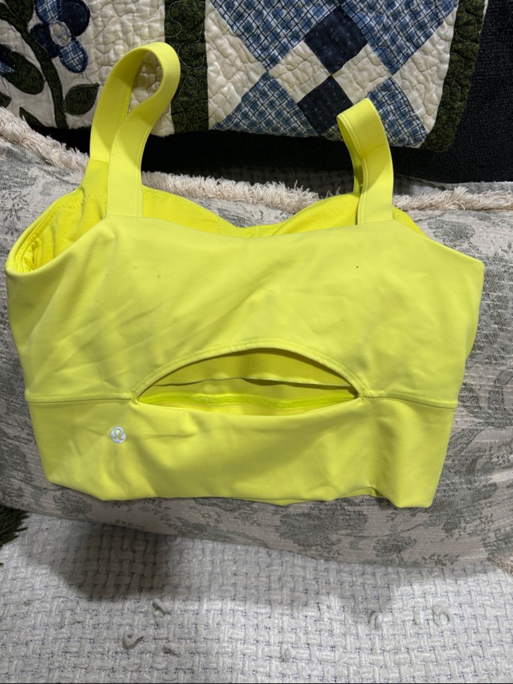 lululemon athletica Neon Yellow Sports Crop Tank - Picture 4 of 4